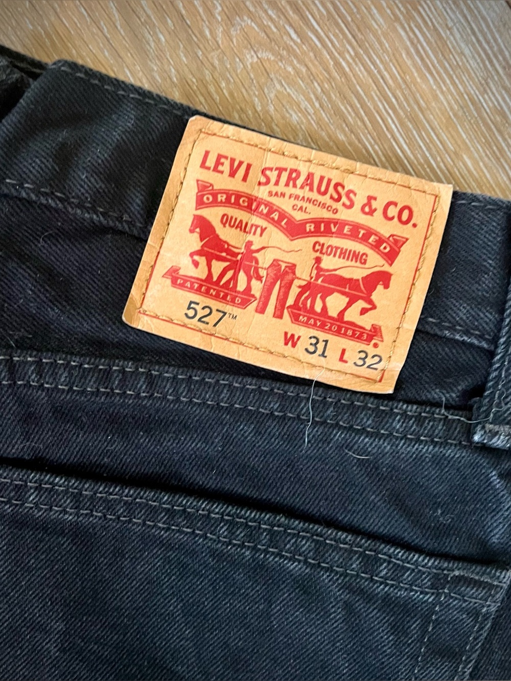 Levi's 527 Bootcut Jeans in Black